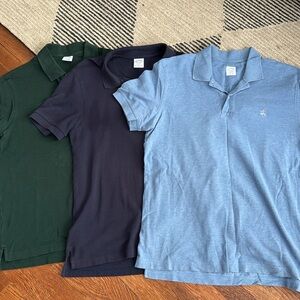 3 Slim Fit Brooks Brothers Performance Polo Shirts